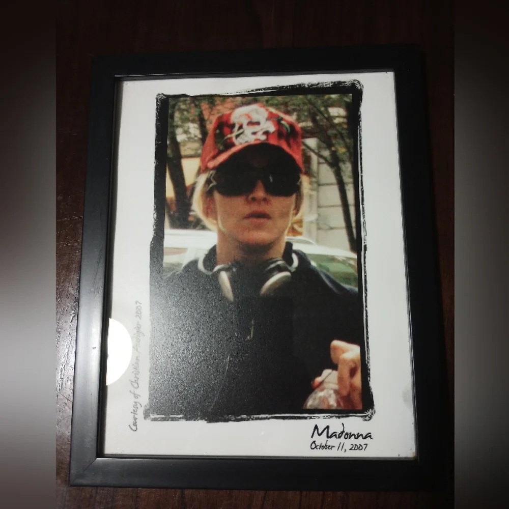Framed Madonna Paparazzi Picture Courtesy Of Christian Audigier 2007